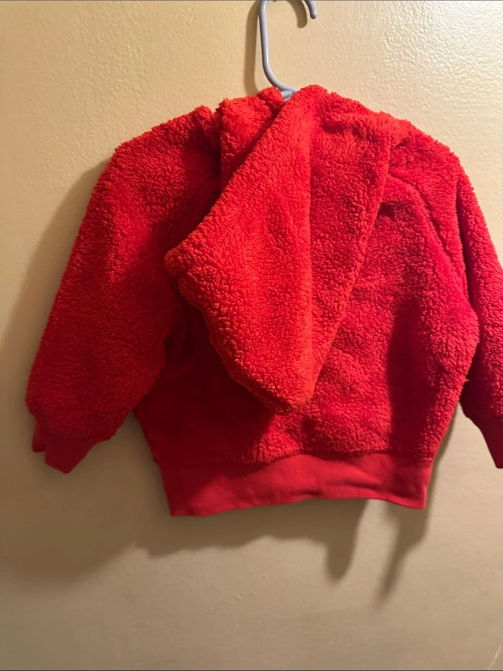 Hanna Andersson Bright Red Sherpa Zip Hoodie for Kids